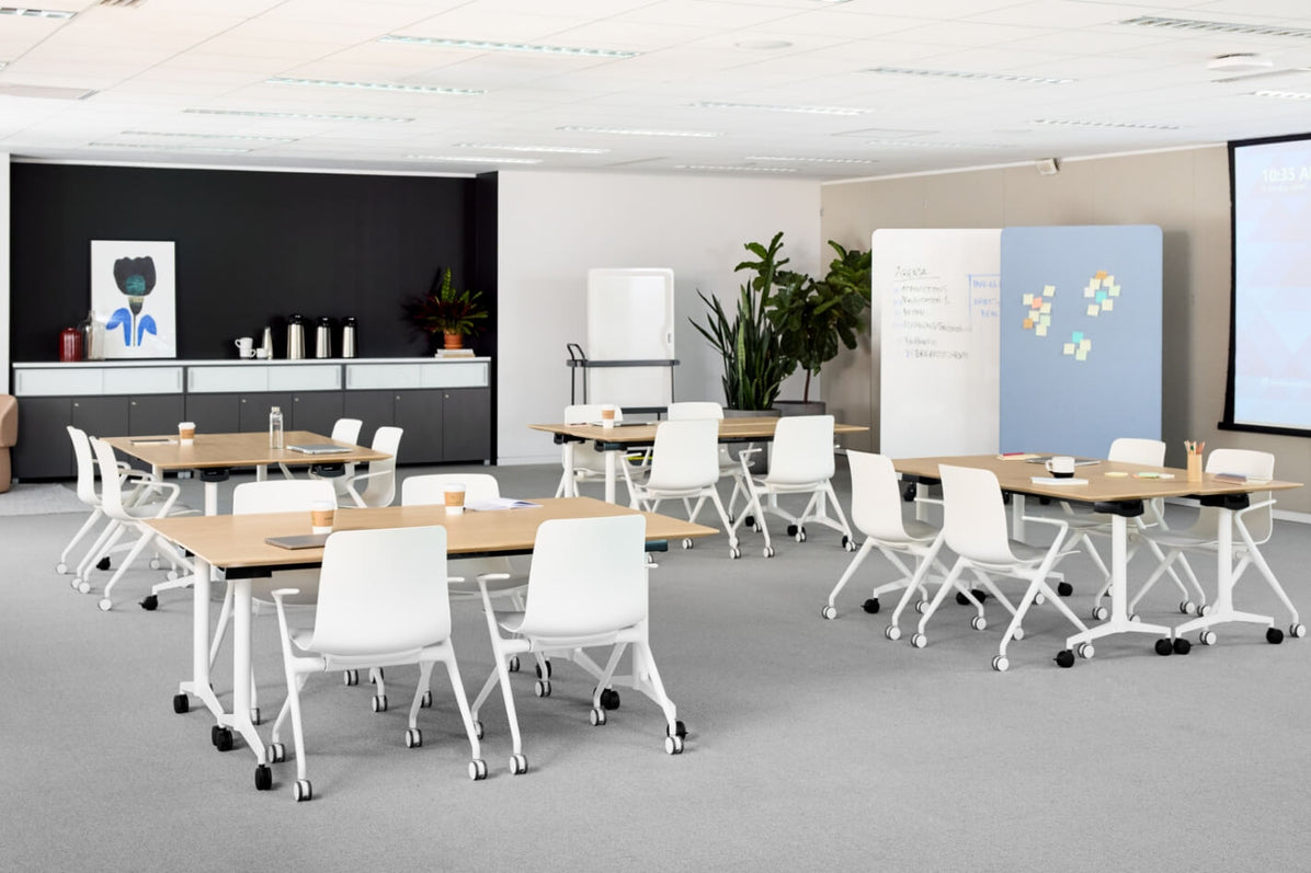 Jive T-Base Flip Table in lifestyle shot